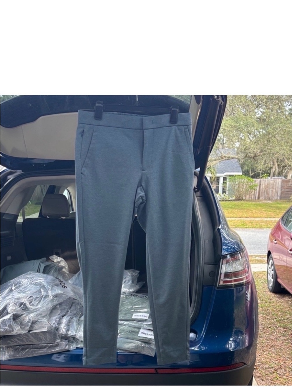 Bonobos Men's Jogger-Style Pants in Heather blue